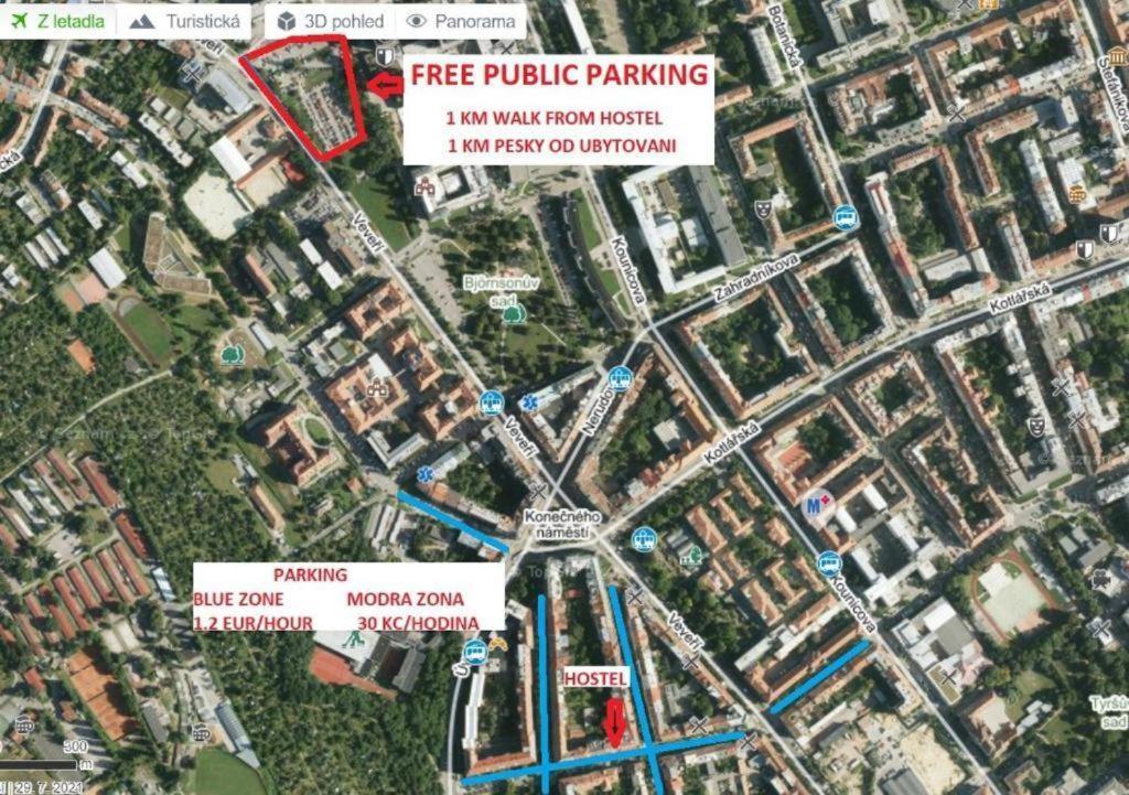 Rooms Veveri - Uvoz, 10 Min Peski Do Centru Brno Zewnętrze zdjęcie